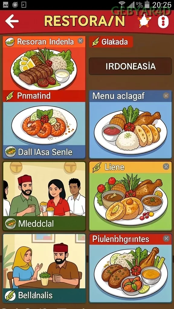 Galeri pratinjau visual gebyar4d build APK resmi terbaru